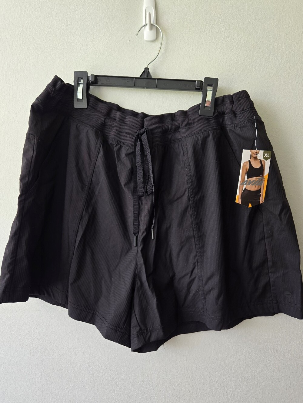 Avia Women's Black Athletic Drawstring Shorts